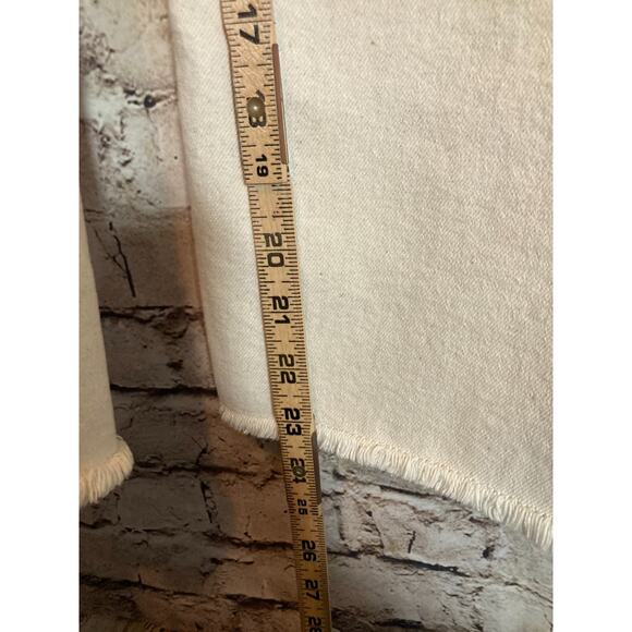 !IT. Jackie Jeans Women 16 Oatmeal Speckled High Rise Straight Leg Ankle Raw Hem - Picture 14 of 16